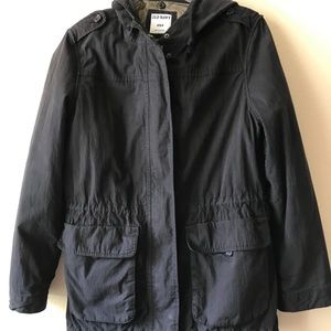 Warm Black parka/anorak jacket